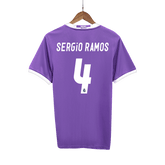 Maillot de football extérieur rétro Sergio Ramos n° 4 du Real Madrid 2016/17